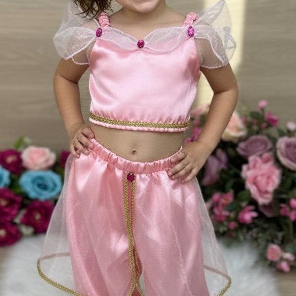 Fantasia Princesa Belli Princesa Jasmine Rosa